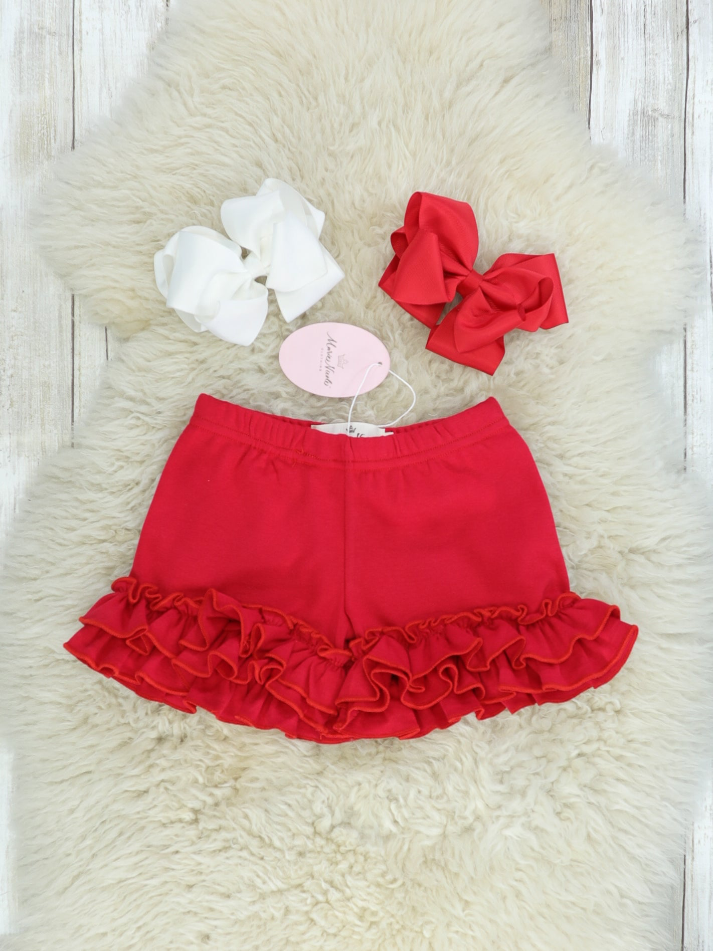 Cotton Ruffle Shorts