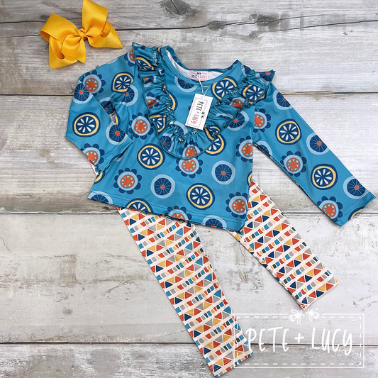 Retro Geo Pant Set