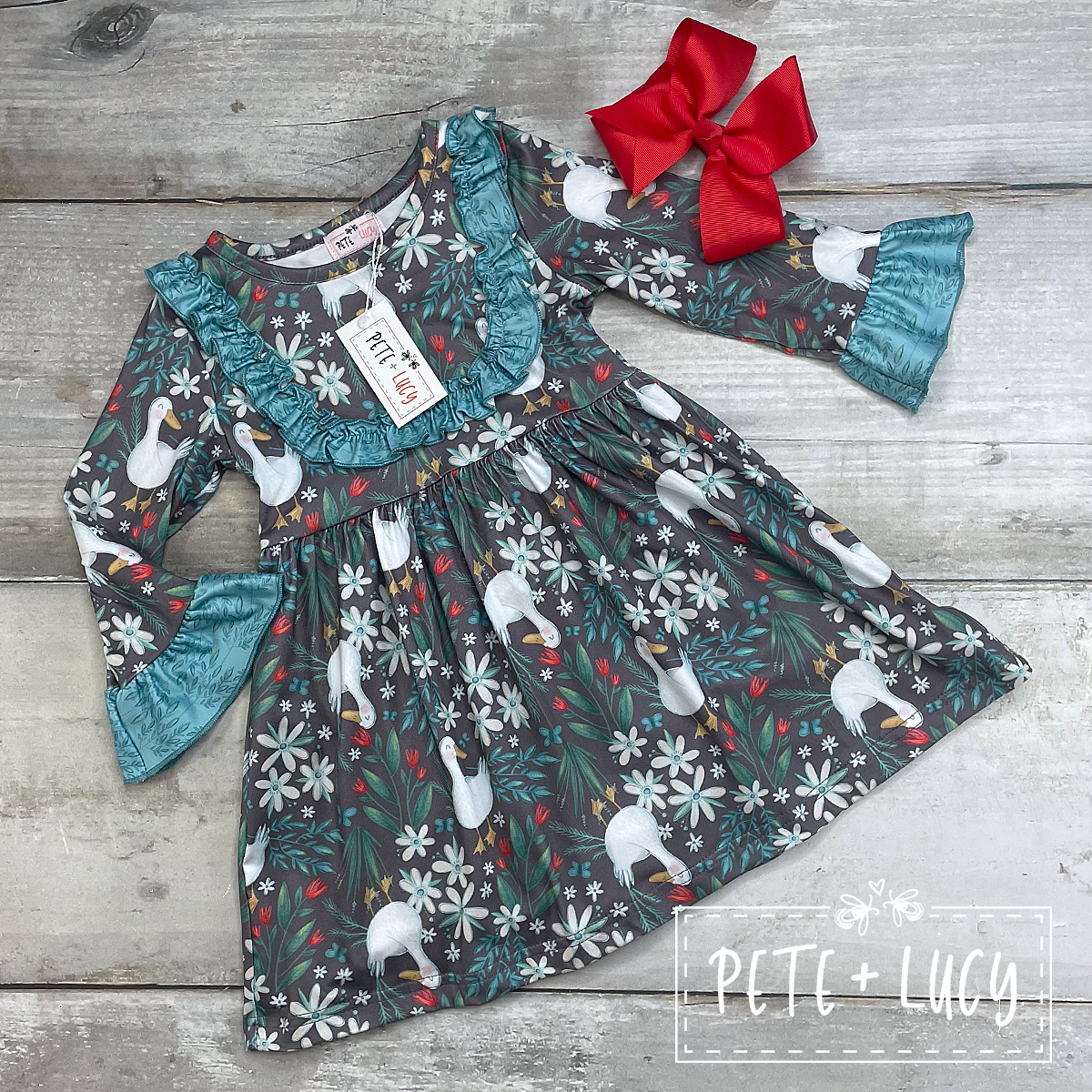 Duck Duck Goose Long Sleeve Dress