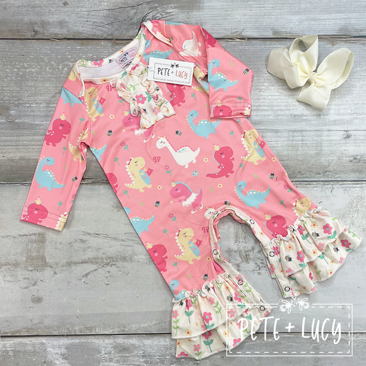 Darling Dinos Baby Romper