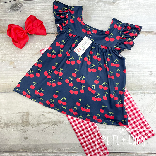 Cherry Pie Capri Set