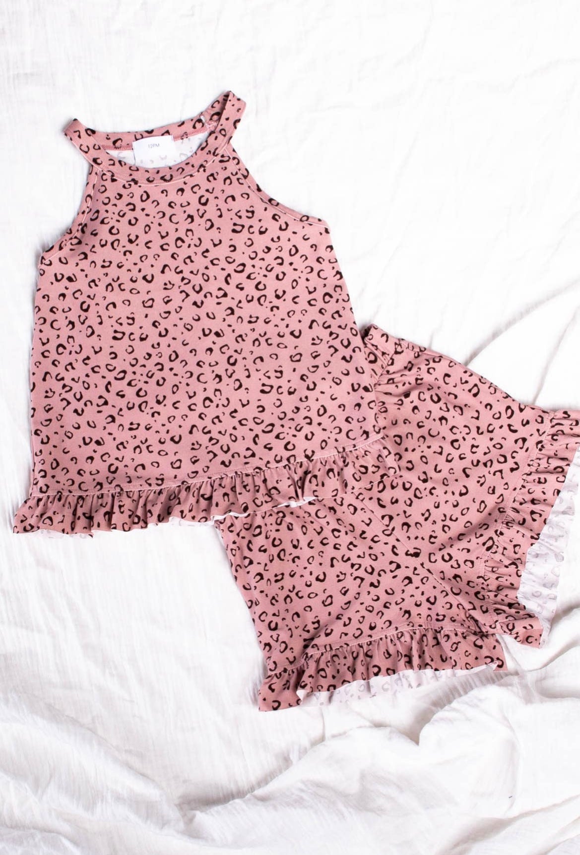 Animal Print Ruffle Set