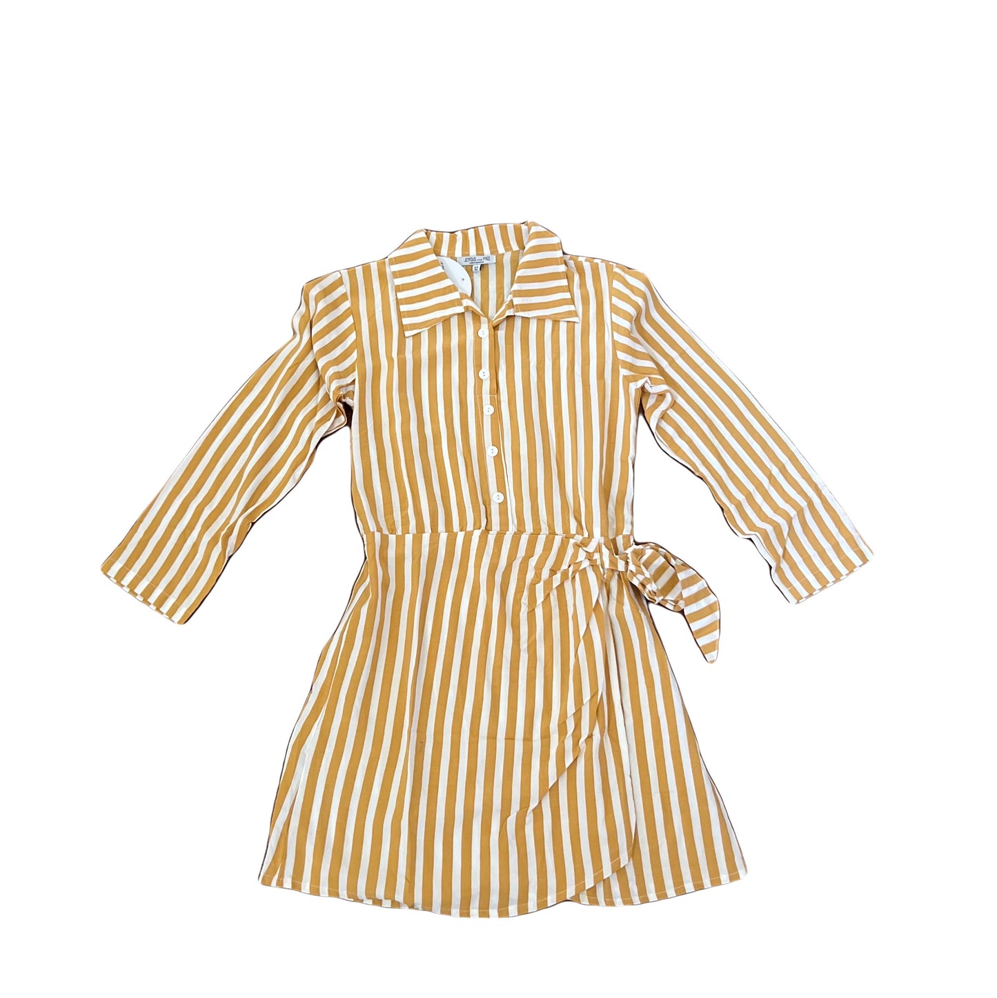 Billy Wrap Dress- Dijon Stripe