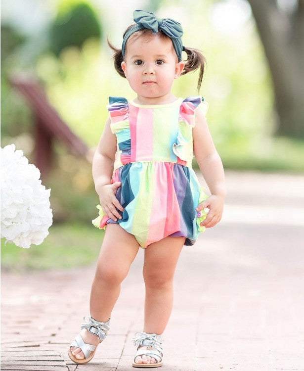 Dolphin Blue Big Bow Headband