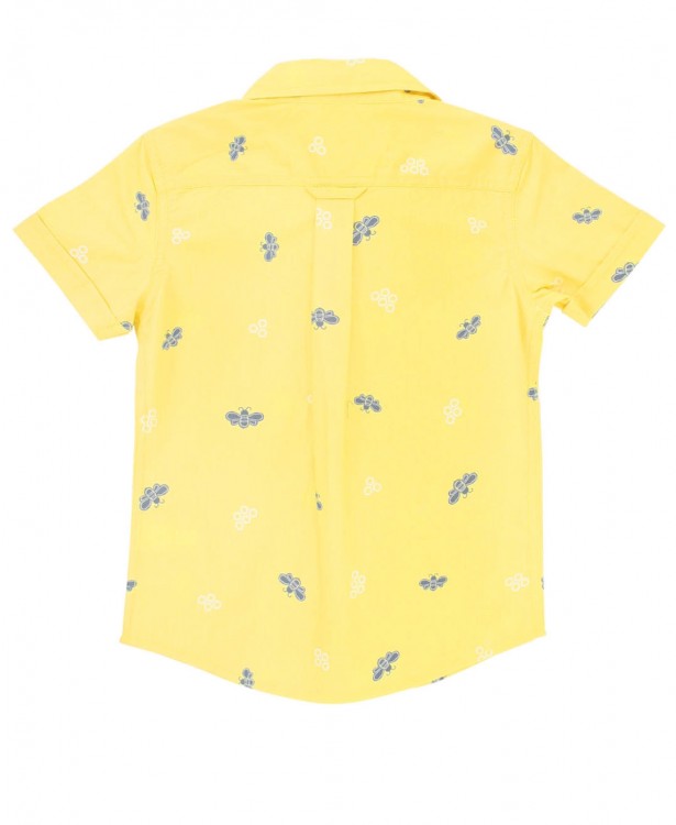 Bee Yourself Short Sleeve Button Down Shirt
