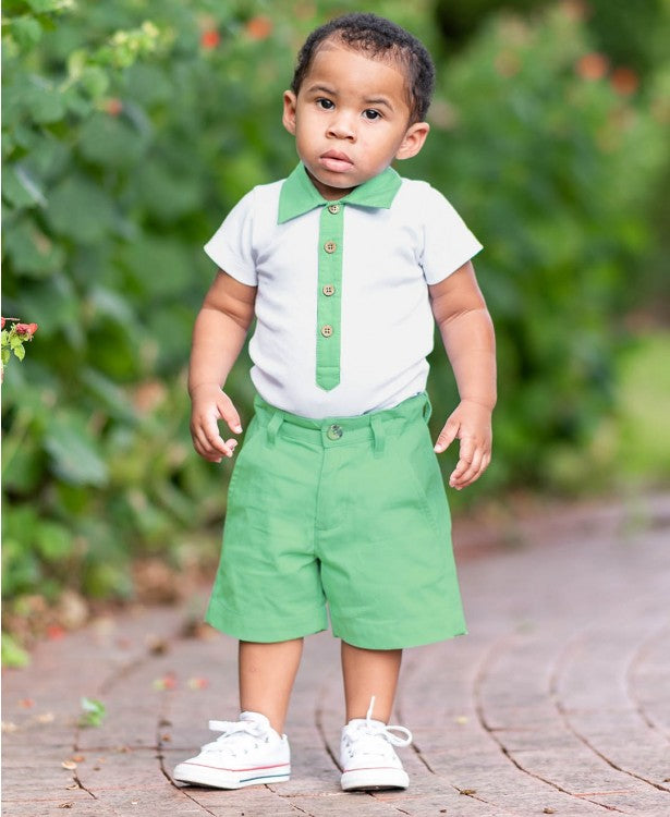 Dusty Jade Lightweight Chino Shorts