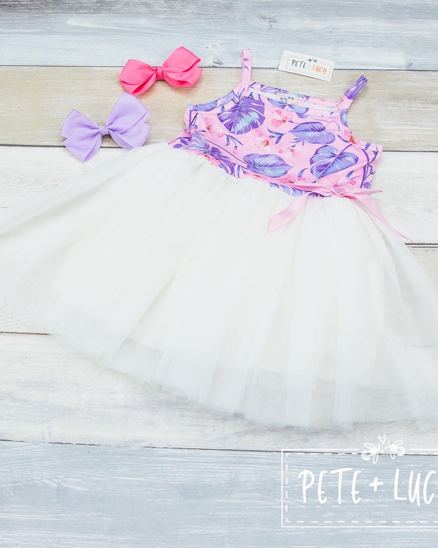 Tropical Lilac Tutu Dress