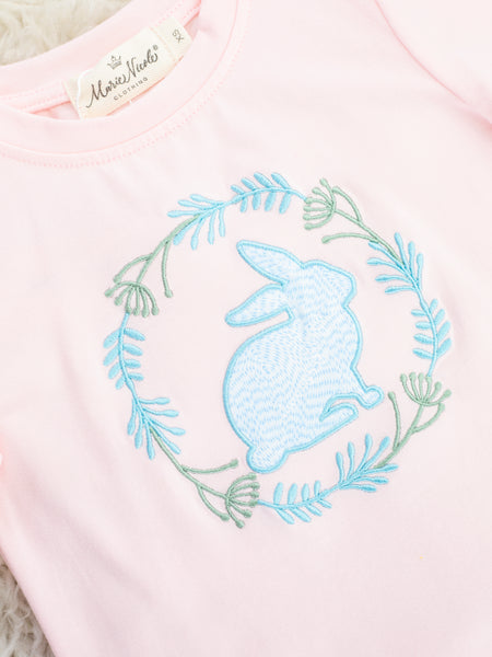 Blush & Blue Bunny Shirt