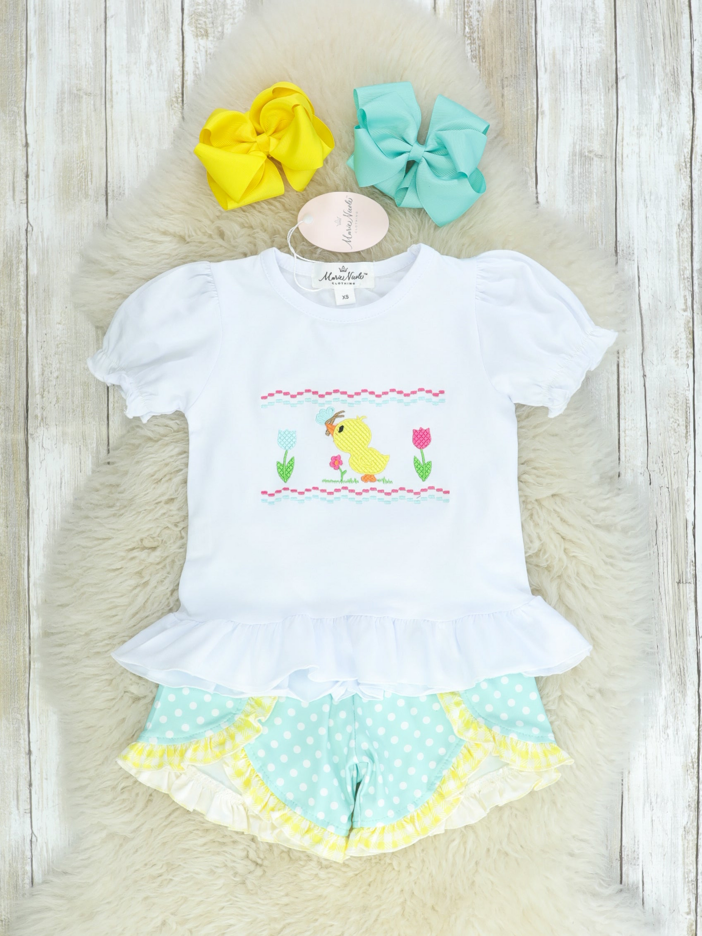 Mint & Yellow Spring Duckling Outfit