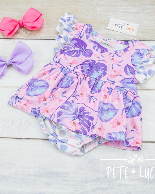 Tropical Lilac Romper