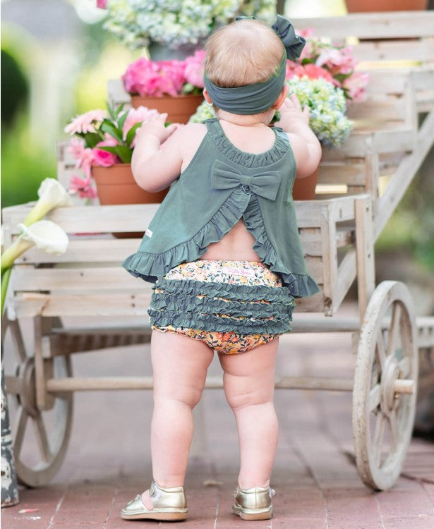 Summer Blooms Knit RuffleButt
