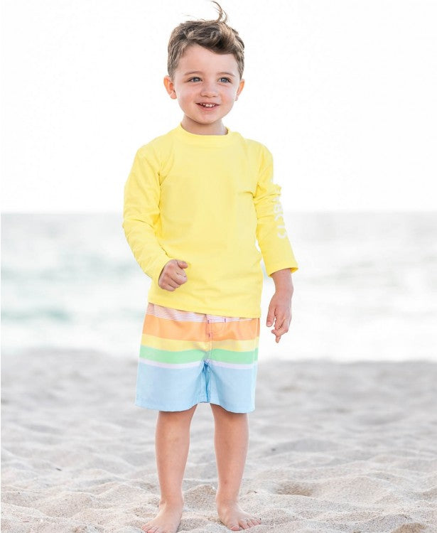 Banana Yellow Long Sleeve Rash Guard