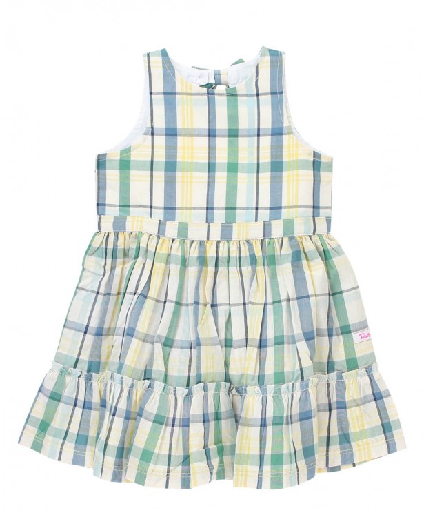 Sawyer Plaid Back Keyhole Bow Dress