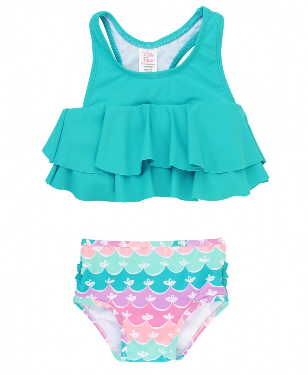 Mermaid Aqua Ruffle Bikini